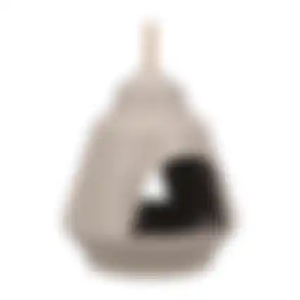 Vogelvoederhuis 18cm taupe