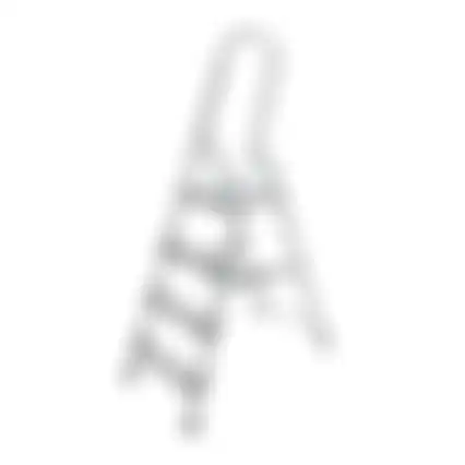 Ladder huishoud 6 treden aluminium pro