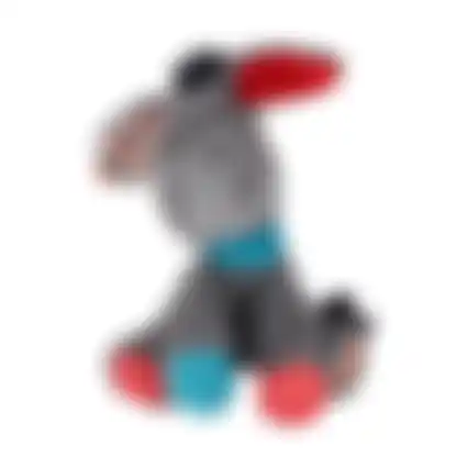 Speelgoed hond belly ezel zit 22cm