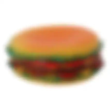 Speelgoed hond hamburger groot 15cm