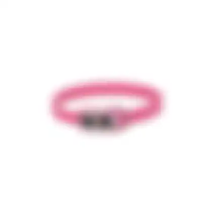Halsband verstelbaar 40-58cm roze