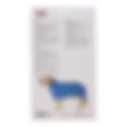 Badmantel hond blauw S 40cm