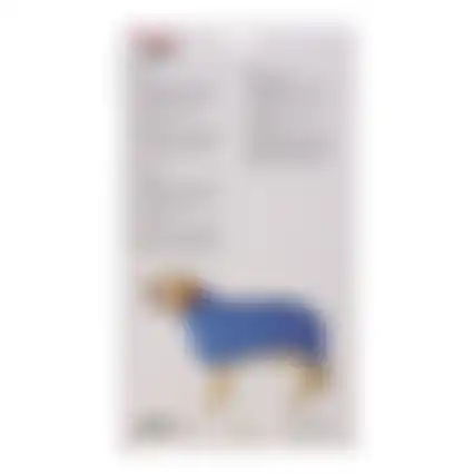 Badmantel hond blauw L 60cm