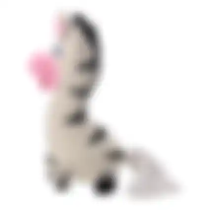 Hondenspeelgoed latex zebra 13cm