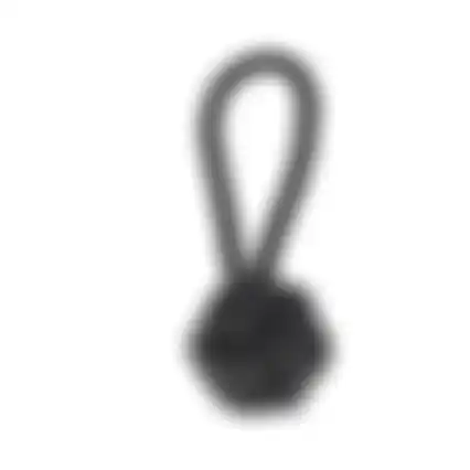 Speelgoed hond Ringo touw bal grijs D8,5cm 15mm 25cm FP
