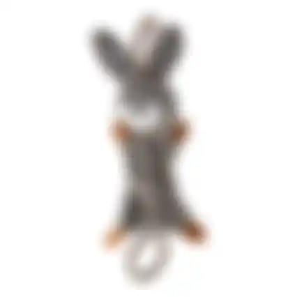 Speelgoed hond Gommy konijn + trektouw grijs 48cm FP