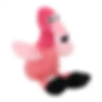 Speelgoed hond Malita flamingo plush roze 40cm FP