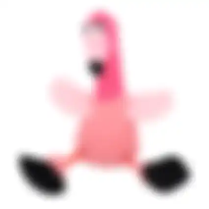 Hondenspeelgoed Malita flamingo plush roze 40cm FP
