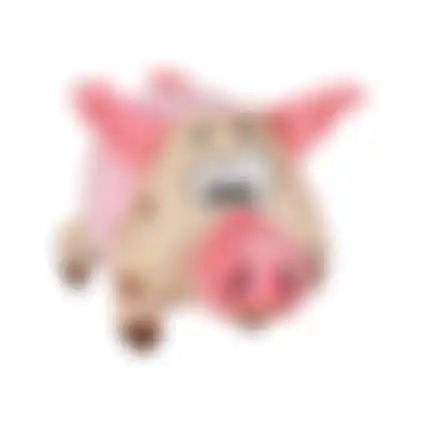 Speelgoed hond Xindo varken roze 21cm FP