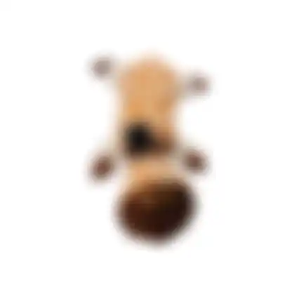 Speelgoed hond giraf bruin 19x57cm FP
