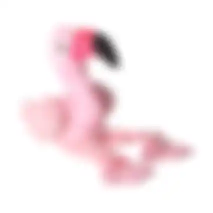 Hondenspeelgoed flamingo roze 16x35cm FP