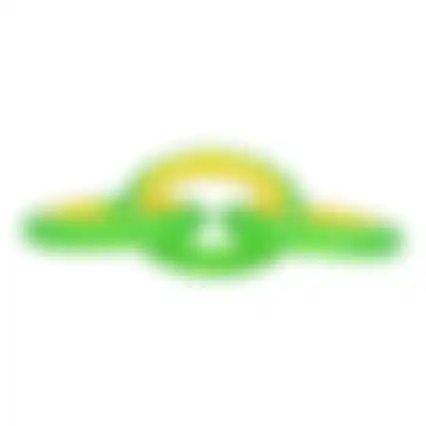 Hondenspeelgoed TPR 3ring 29cm geel/groen