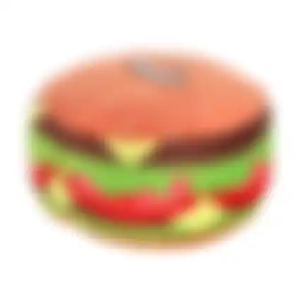 Speelgoed h hamburger pluche 18cm Friendly Pet