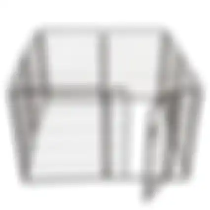 Puppyren 8-hoekig 77x81cm zwart