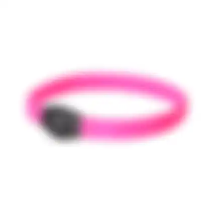 Halsband visio LED jumbo 7mm roze