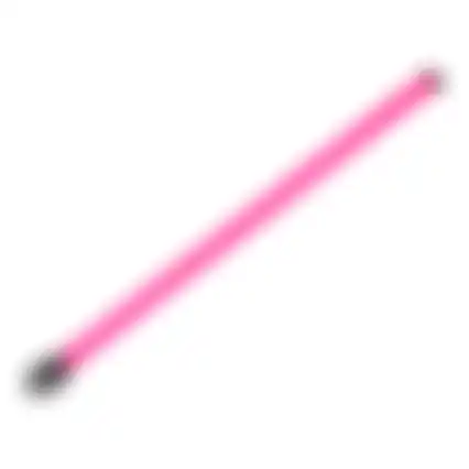 Halsband visio LED jumbo 7mm roze