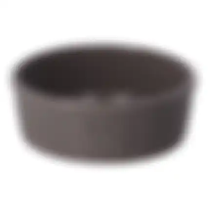 Voerbak hond kera 15cm 640ml taupe
