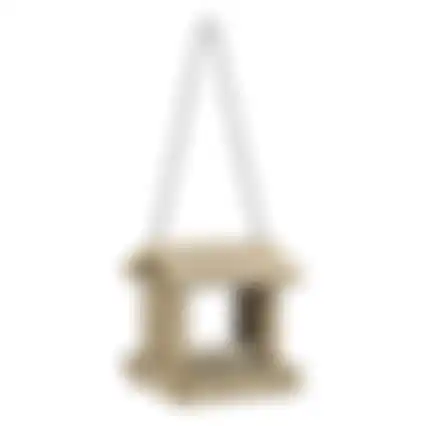Voederhuis hang 18cm taupe