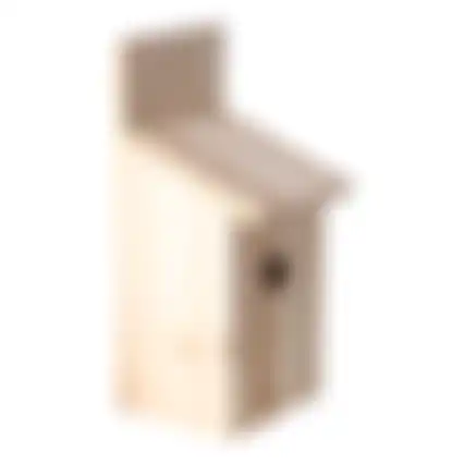 Vogelhuis 14x13x29cm natuur