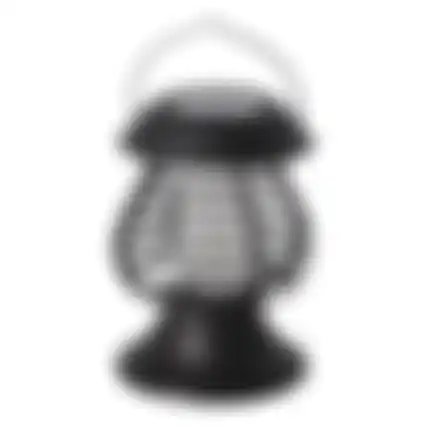 Insectenlamp solar zwart