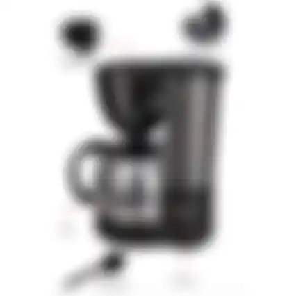 Koffiezetapparaat zwart 1,25L 750W