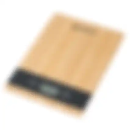 Keukenweegschaal 5 kg bamboe Alpina