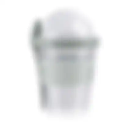 Beker yoghurt + lepel 500ml asst Alpina