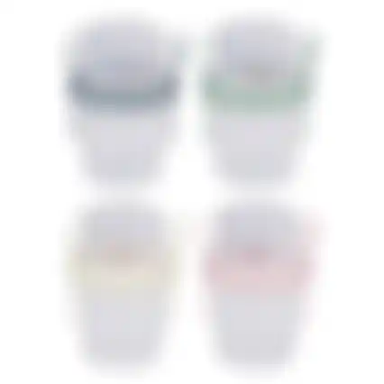 Yoghurtbeker D8x15cm asst Alpina
