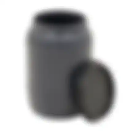 Voerton + schroefdeksel 60L zwart
