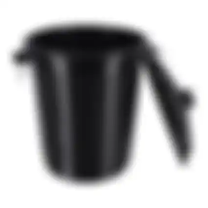 Ton + deksel zwart 46L Curver
