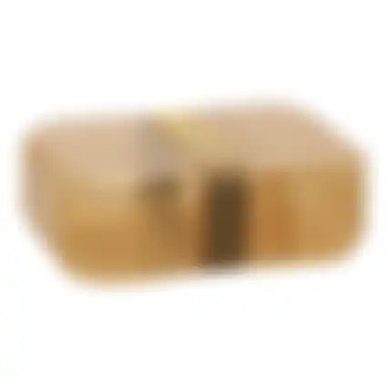 Brooddoos glitter gold