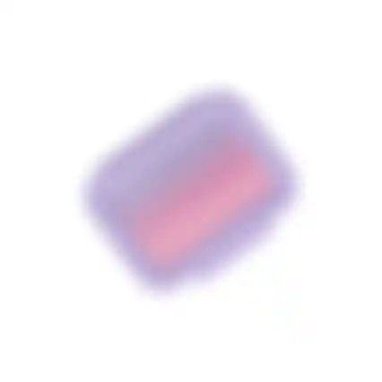Koekendoos Rainbow purple pink
