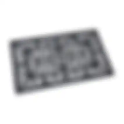 Deurmat rubber rechthoek 45x75cm