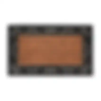 Deurmat rubber-kokos rechthoek 45x75cm