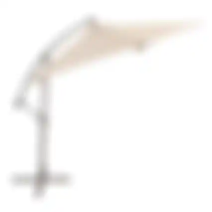 Zweefparasol Segni grijs/zand 3 meter