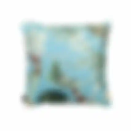 Grasse aqua O292 50x50 pillow