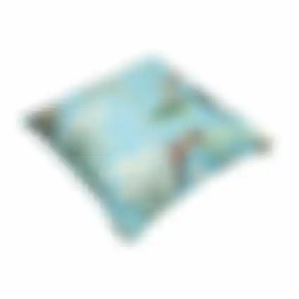Grasse aqua O292 50x50 pillow