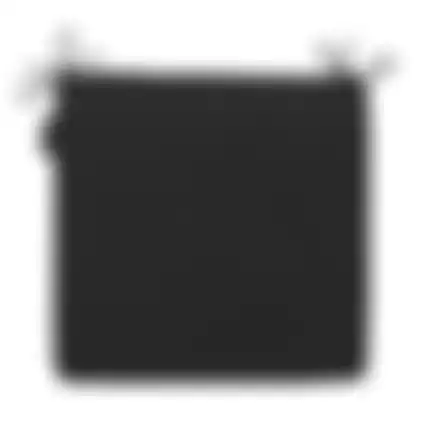 Panama black zitkussen uni 40x40