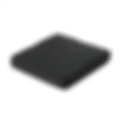 Rib black F115 lounge lux 60x60 zit