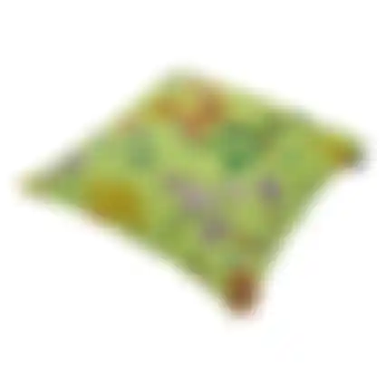 Out Milly green O281 50x50 pillow