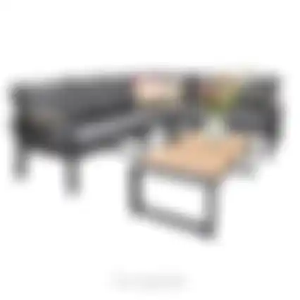 Tafel Foxton 116x60 cm Antraciet Bois le Duc