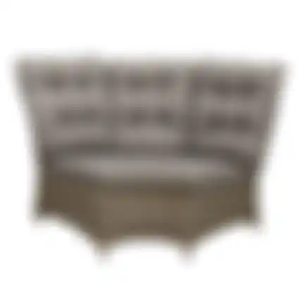 Bank hoek rond Aprano willow grey + kussens