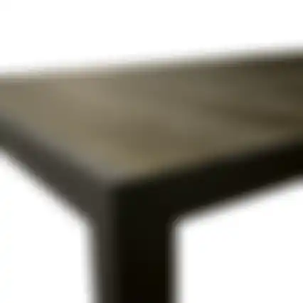 Tafel Poggio 205x100 cm Antraciet Bois le Duc