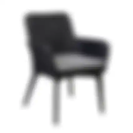 Stoel Preta zwart + kussen