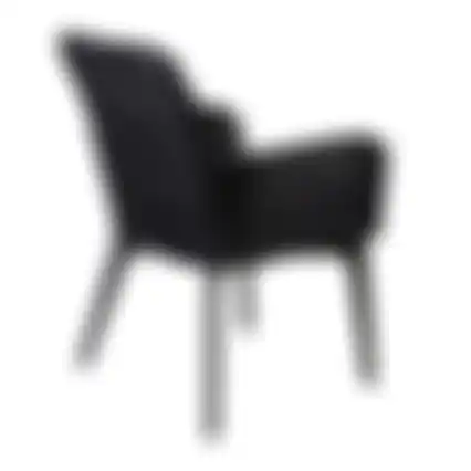 Stoel Preta zwart + kussen