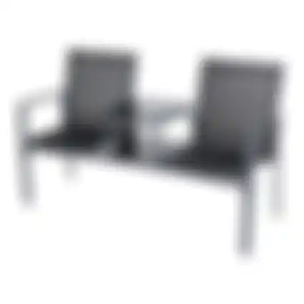 Loveseat Carasco Charcoal/Zwart