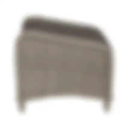 Voetenbank Carlo white grey +kussen