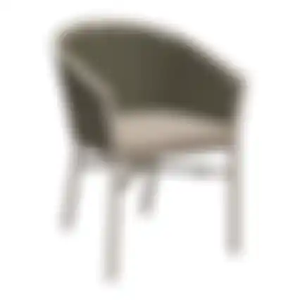 Stoel Stapel Serina milky grey met kussen