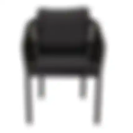 Stoel stapel Barzio zwart +kussens