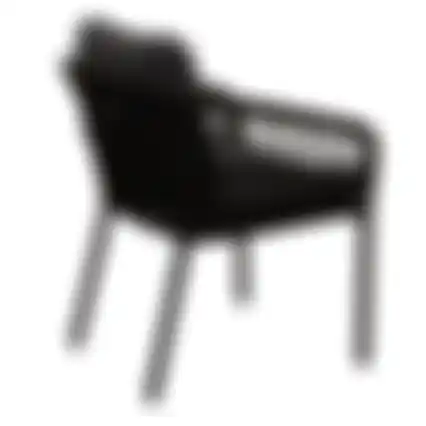 Stoel stapel Barzio zwart +kussens